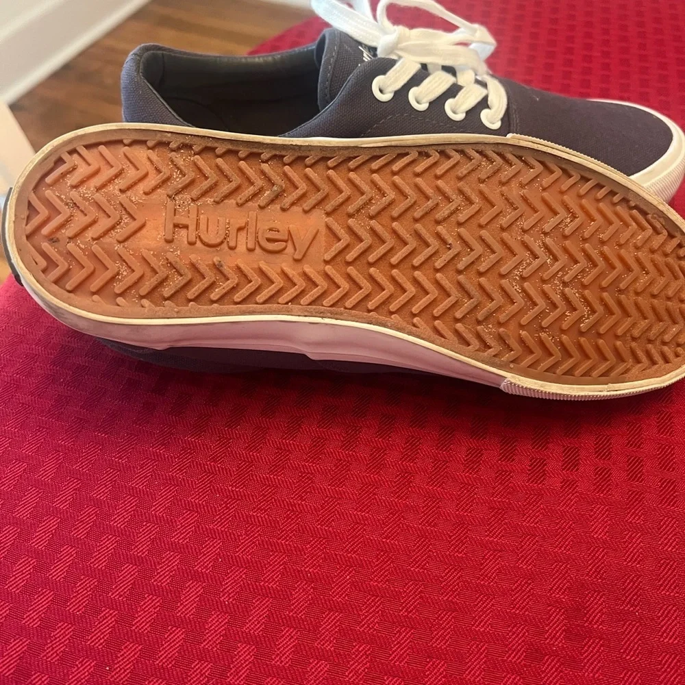 Hurley Men's Charcoal Canvas Sneakers